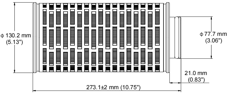 Single open end, 226 with fin
