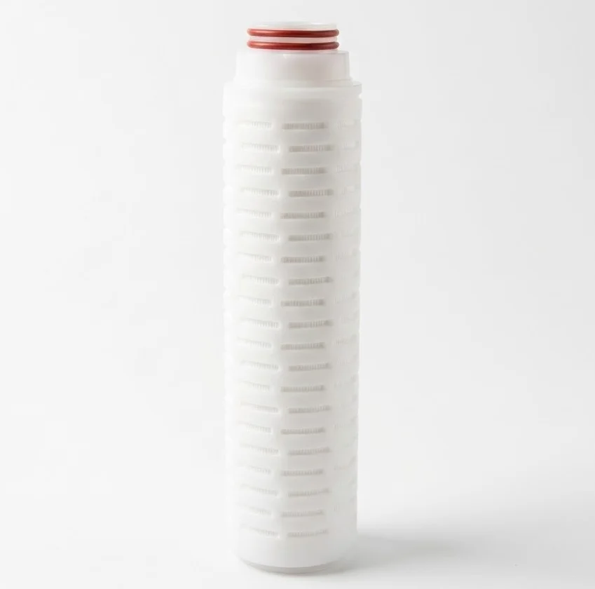 Semi-grade PTFE Pleated Filter (HDPE Core)